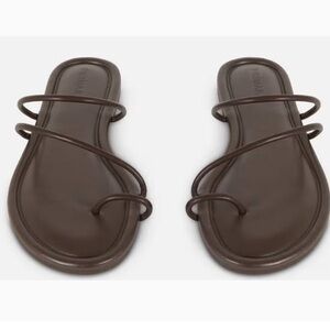 Primark Brown Minimalist Brown Strappy Sandals Size 10